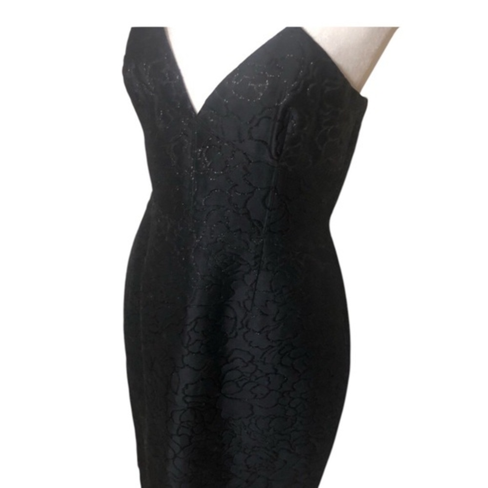 NWT J. Crew Black Floral Jacquard Silk-Blend Party Dress Size 4